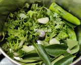 A picture of step 1 of Mung Bean Sprout Fritters.
