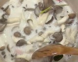 A picture of step 3 of Tom Kha Gai.