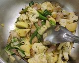 A picture of step 1 of Aloo gobhi pulao.