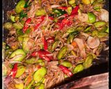 Foto langkah ke 7 dari resep Oseng teri medan petai.