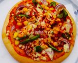 कॉर्न चीज पिज़्ज़ा(corn cheese pizza recipe in hindi) रेसिपी चरण 1 फोटो
