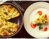 Foto langkah ke 8 dari resep Frittata Brokoli,Sosis,Jamur dan Keju - Italian Omelete.