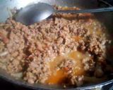 A picture of step 3 of Dum mutton qeema.