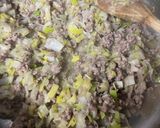 Une image de l'étape 2 de Parmentier de bœuf poireaux à la moutarde.