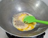 A picture of step 2 of Rasmalai Fudge (White chocolate fudge).