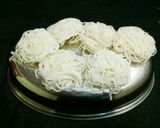 A picture of step 8 of Kerala style idiyappam /string hoppers.