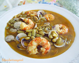 Foto del paso 5 de la receta: Verdinas con almejas y gambas