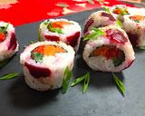 A picture of step 13 of Beetroot Roll Sushi.