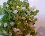 A picture of step 2 of Chicken Spring filling.