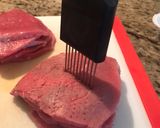 A picture of step 1 of Sweet heat smoked jerky.