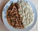 Tokány ceruzababbal és rizzsel recept fázis 5 fotója