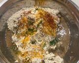 A picture of step 1 of Masala bhakari (Bran flour).
