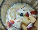 A picture of step 1 of No-Bake Apple Custard Pudding.