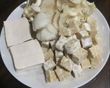 Foto langkah ke 1 dari resep Tumis Tempe, Tahu dan Jamur.