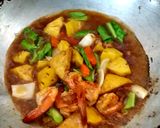 รูปขั้นตอนการทำที่ 4 ของ ผัดเปรี้ยวหวานกุ้งเต้าหู้