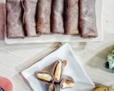 Foto langkah ke 6 dari resep Dadar Gulung Coklat Pisang Keju.