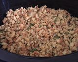 A picture of step 4 of Pork chop stuffing.