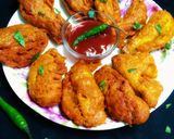 बेसन बैंगन के पकौड़े(besan bengan ke pakode recipe in hindi) रेसिपी चरण 4 फोटो