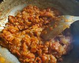 A picture of step 4 of Tofu butter masala.