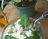 Une image de l'étape 1 de Brousse à la menthe et aux petits pois.