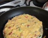 A picture of step 5 of Chapati pizza.