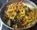Foto del paso 7 de la receta Arroz frito con gambas y mejillones