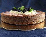A picture of step 10 of Cake with Blueberry Panna Cotta and Mixed Berries.