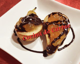 Foto del paso 8 de la receta: Peras con mermelada y salsa de chocolate