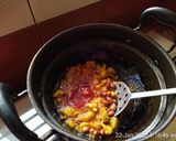 A picture of step 3 of Kothu Paratha.