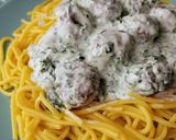 Húsgombócok petrezselymes mártásban spagettivel gluténmentesen recept fázis 4 fotója