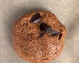 A picture of step 5 of Chunky Chocolate and hazelnut cookies - can be vegan.