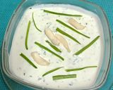 A picture of step 3 of Lila Lehsan No Mathoo (Dip).