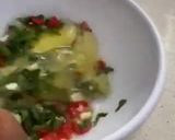 A picture of step 3 of Oilless basil egg.