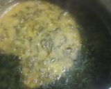 A picture of step 2 of Bathua saag daal.