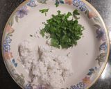 A picture of step 1 of Raw papaya Bhaji.