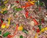 A picture of step 5 of Rainbow sauce.