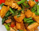 Foto langkah ke 4 dari resep Oseng tahu buncis cabe ijo.