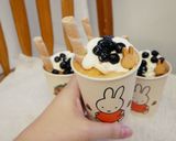 A picture of step 9 of Cute 'Bubble Milk Tea Chiffon Cupcakes' to Eat.