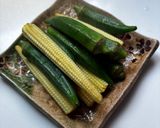 燙秋葵玉米筍的食譜步驟2照片