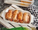 Foto langkah ke 4 dari resep Baked chicken roll.