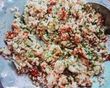 A picture of step 2 of Paneer, cheesy methi kachori.