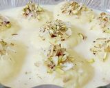 A picture of step 7 of Ras malai.