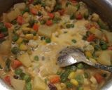A picture of step 2 of Quick mix veg malai.