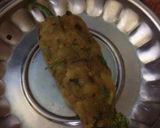 A picture of step 5 of Mix fritters platterMirch bada, paneer sandwich and potato fritters.