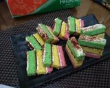 Foto langkah ke 6 dari resep Rainbow cake DEBM/ KETO.