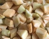 Une image de l'étape 2 de Gâteau aux pommes et amandes.