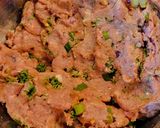 A picture of step 2 of Turkey Burger Paddy's with Salsa rosa.