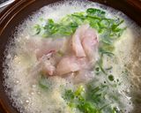 A picture of step 6 of Japanese Zousui (seasoned rice-porridge with fish).