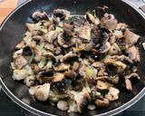 A picture of step 8 of Cod with Mushrooms, Cilantro, and Turmeric.