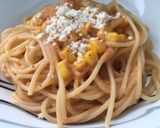 Foto del paso 4 de la receta: Espagueti con salsa de jitomate y crema 🍝